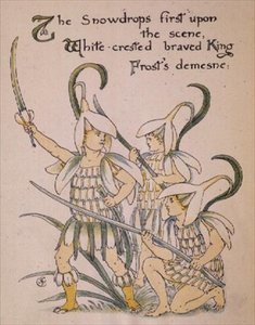 Lumikello "Floran juhlasta" tekijältä Walter Crane