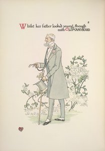 Morsiamen isä aamupuvussa tekijältä Walter Crane