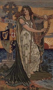 United Ireland, kalenteri vuodelle 1897, tehty Royal Ulster Worksille, Belfast tekijältä Walter Crane