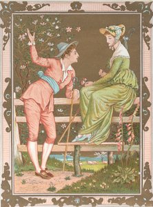 Ystävänpäivä, 1876. tekijältä Walter Crane