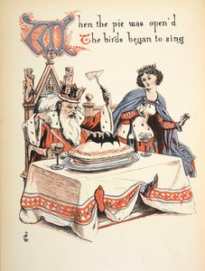 Kun piirakka avattiin, linnut alkoivat laulaa. tekijältä Walter Crane