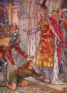 Nuori Owen vetoaa kuninkaaseen, 1911. tekijältä Walter Crane