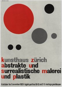 Abstraktien ja surrealismien maalausten näyttely, 1929 tekijältä Walter Cyliax
