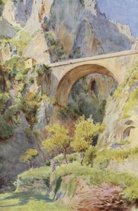 Pont St Louis (väri litho) tekijältä Walter Frederick Roofe Tyndale