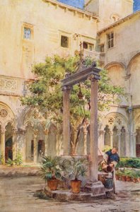 San Domenicon luostari, Ragusa (värilitro) tekijältä Walter Frederick Roofe Tyndale