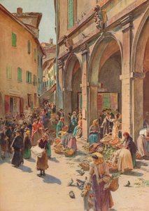 Montepulcianon markkinat, 1900 1913 tekijältä Walter Frederick Roofe Tyndale