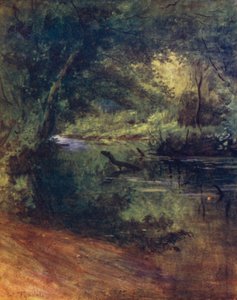 Uusi metsä: Northgate, lähellä Culverleyä, Lodge Walkissa (väri litho) tekijältä Walter Frederick Roofe Tyndale