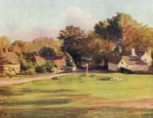Uusi metsä: Swan Green, Lyndhurst (väri litho) tekijältä Walter Frederick Roofe Tyndale