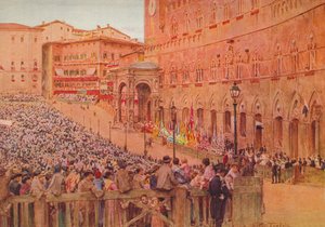 Sienan palio, 1900 1913 tekijältä Walter Frederick Roofe Tyndale