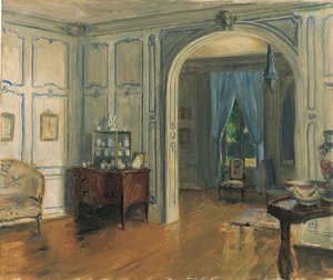 Villa Trianonin salonki Carre, n. 1910 (öljy kankaalle)