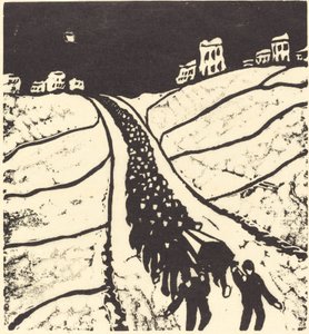 Hautahautaus, 1916. tekijältä Walter Gramatte