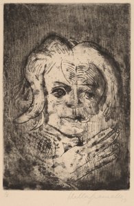 Tyttö kädellä, 1923. tekijältä Walter Gramatte