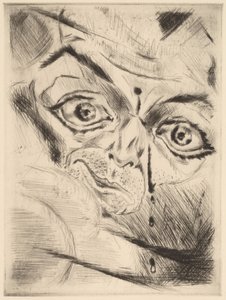 Peter ampumahaava otsassaan, 1918. tekijältä Walter Gramatte