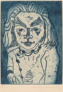 Nainen kaulakorulla, 1923. tekijältä Walter Gramatte