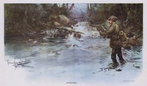 Valloittamaton: onkiminen (väri litho)