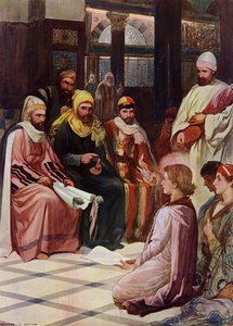 Poika Jeesus temppelissä (väri litho)
