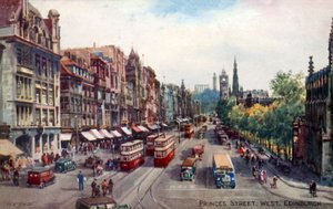 Princes Street, West, Edinburgh tekijältä Walter Henry Sweet