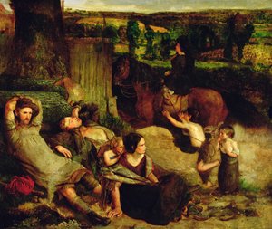 Irlannin kulkurit, n. 1853-54 tekijältä Walter Howell Deverell