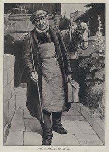 Kantolaite kierroksessaan (litho) tekijältä Walter Jenks Morgan