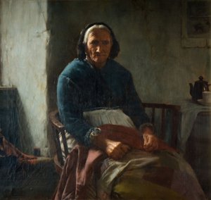 Vanha Cornish Woman, 1882-1900.