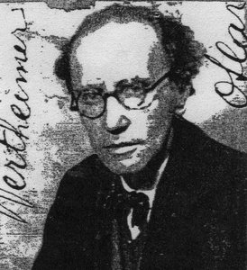 Oskar (Oscar) von Wertheimer, unkarilainen kirjailija (s. Wien 1892- 1944) (s/w-kuva)