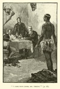 H Rider Haggardin kuvitus King Solomons Minesille tekijältä Walter Paget