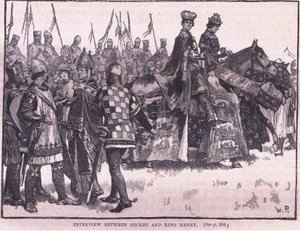 Becketin ja kuningas Henrikin välinen haastattelu 1169 jKr. tekijältä Walter Paget