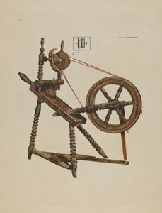 Toy Spinning Wheel, c. 1937.