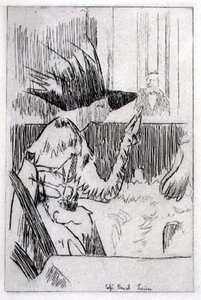 Cafe Royal Lontoossa (kaiverrus) tekijältä Walter Richard Sickert