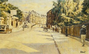 London Street, Bath, katsot kohti Walcotia, n. 1939 tekijältä Walter Richard Sickert