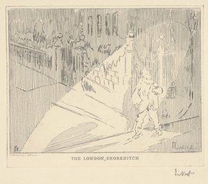 Lontoon Shoreditch (etsaus) tekijältä Walter Richard Sickert