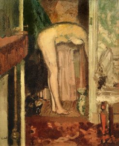 Nainen pesee hiuksiaan tekijältä Walter Richard Sickert