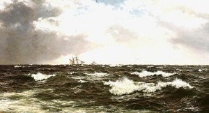 Merimaisema laivoilla keskikanavalla tekijältä Walter Shaw