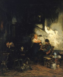 The Inn, Saksa, n. 1873. tekijältä Walter Shirlaw