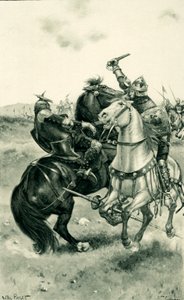 Bruce surmaa De Bounen armeijoiden edessä tekijältä Walter Stanley Paget
