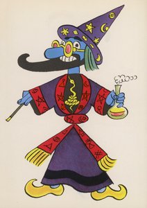 Lukuja lastenkirjoista: Taikuri (värilitografia) tekijältä Walter Trier