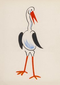Yksi Walter Trierin hulluista ihmisistä (värilitografia).