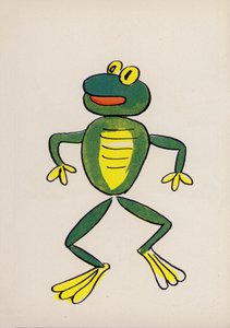 Yksi Walter Trierin hulluista ihmisistä (värilitografia). tekijältä Walter Trier