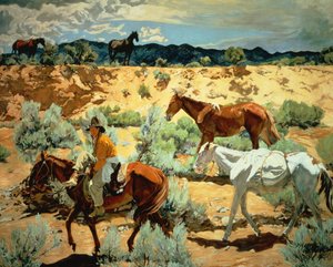 The Southwest (öljy kankaalle)
