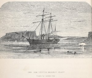 The Fox Leaving Beachey Island, 1859 tekijältä Walter William May