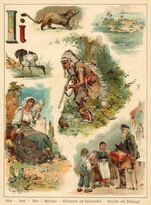 Kirjain I (chromolitho)