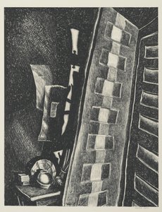 Kaksi ovea (litho)