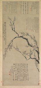 Luumunkukkia, 1747. tekijältä Wang Shishen