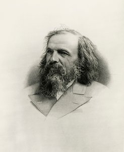 Dmitri Ivanovitš Mendelejevin muotokuva (Tobolsk tekijältä Warwick (after) Brookes