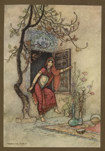 Levy 7: "Muurin tyttö - Amira."Folk-Tales of Bengal... With 32 värillistä Warwick Goblen kuvitusta (Edition de luxe) tekijältä Warwick Goble