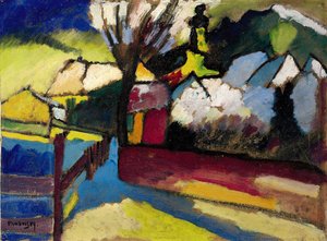 Syysmaisema puun kanssa Syysmaisema puun kanssa, 1910 tekijältä Wassily Kandinsky