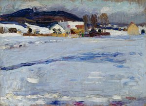 Starnbergin lähellä - Talvi tekijältä Wassily Kandinsky