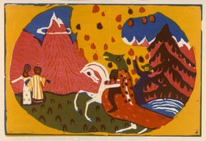 Berge (Blatt 35 aus: "Klänge") tekijältä Wassily Kandinsky