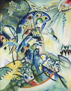 Sininen kampa, 1917 tekijältä Wassily Kandinsky