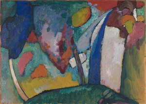 Vesiputous. 1909 tekijältä Wassily Kandinsky